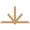 Ekena Millwork Kennewick Timber Gable Bracket, Western Red Cedar, 84"W x 49"H x 3 1/2"D x 5 1/2"F, 14/12 Pitch GBW084X49X0406KEN00SWR - alternate 1